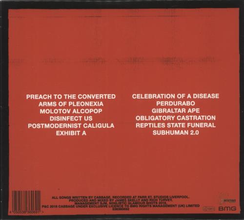 Cabbage Nihilistic Glamour Shots - CD album - Autographed CD album (CDLP) UK 0CBCDNI883176