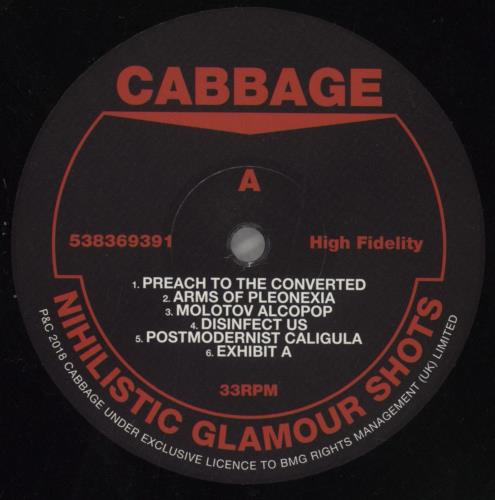 Cabbage Nihilistic Glamour Shots vinyl LP album (LP record) UK 0CBLPNI858627