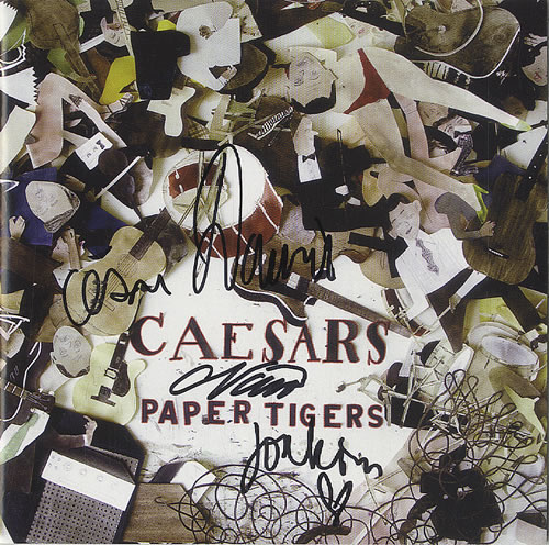 Caesars Paper Tigers - Fully Autographed CD album (CDLP) US AEACDPA461124