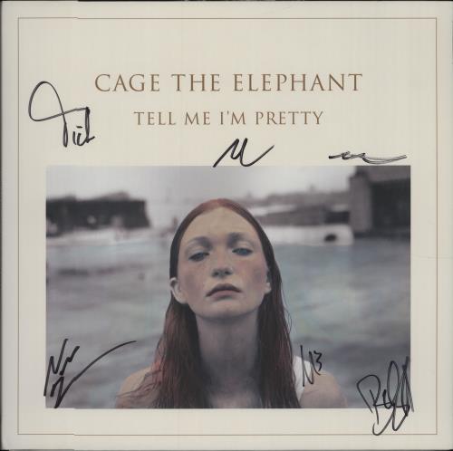 Cage The Elephant Tell Me I'm Pretty - Clear Vinyl + Autographed vinyl LP album (LP record) US CG3LPTE677685