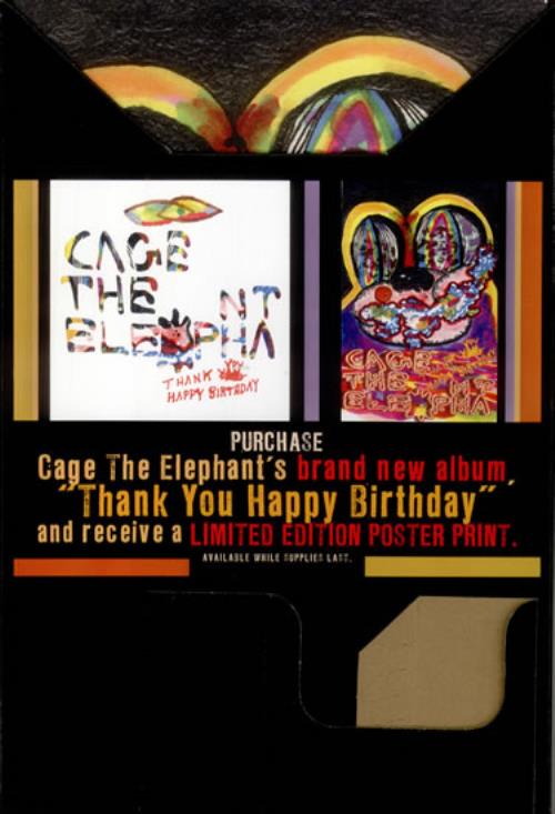 Cage The Elephant Thank You, Happy Birthday - Counter Display & Prints display US CG3DITH529966