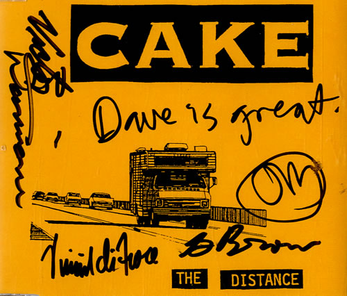 Cake The Distance - Fully Autographed CD single (CD5 / 5") US CKEC5TH546384
