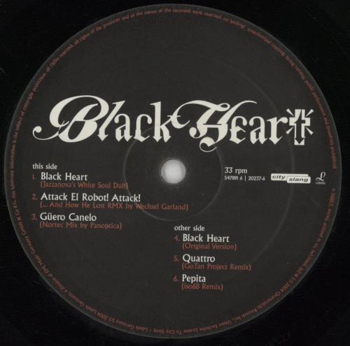 Calexico Black Heart 12" vinyl single (12 inch record / Maxi-single) German CEX12BL851862