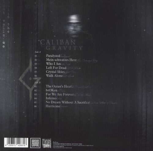 Caliban Gravity - Gold In Clear Vinyl vinyl LP album (LP record) German 10ZLPGR823799