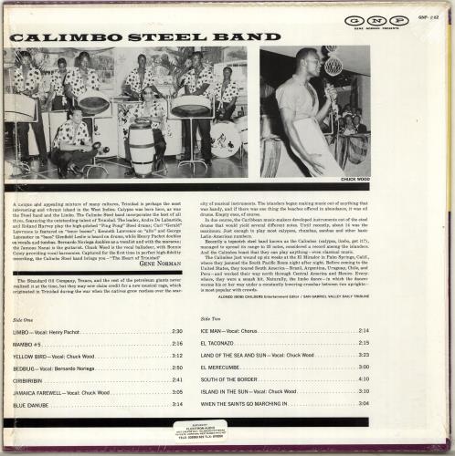 Calimbo Steel Band The Heart Of Trinidad vinyl LP album (LP record) US Q1MLPTH705366
