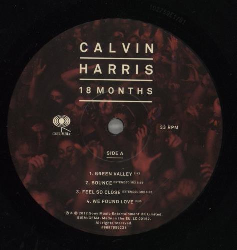 Calvin Harris 18 Months 2-LP vinyl record set (Double LP Album) UK CI32LMO799121
