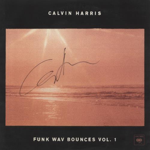 Calvin Harris Funk Wav Bounces Vol. 1 - 1st - Autographed 2-LP vinyl record set (Double LP Album) UK CI32LFU835870
