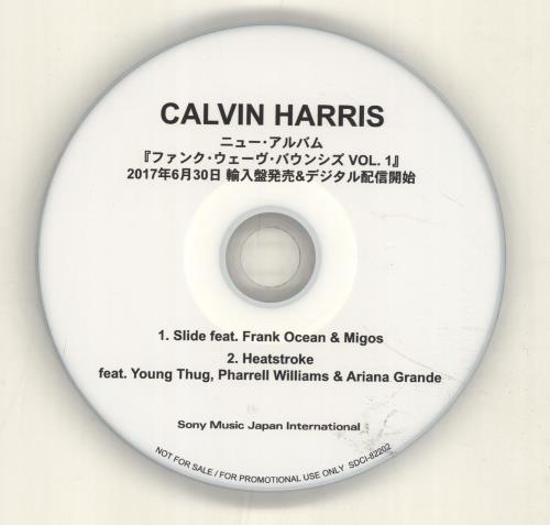 Calvin Harris Funk Wav Bounces Vol. 1 - Sampler CD-R acetate Japanese CI3CRFU694685