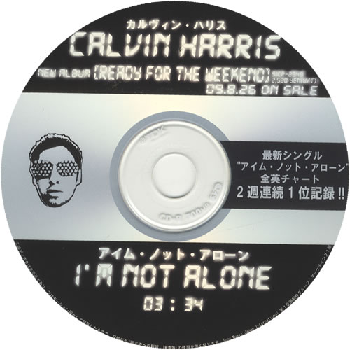 Calvin Harris I'm Not Alone CD-R acetate US CI3CRIM485813