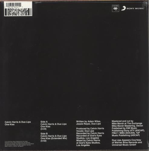 Calvin Harris One Kiss - Sealed 12" vinyl picture disc (12 inch picture record) UK CI32PON828756