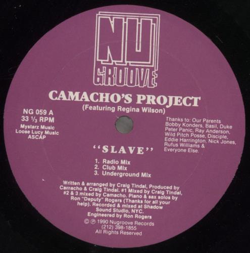 Camacho's Project Slave 12" vinyl single (12 inch record / Maxi-single) US 5DO12SL857270
