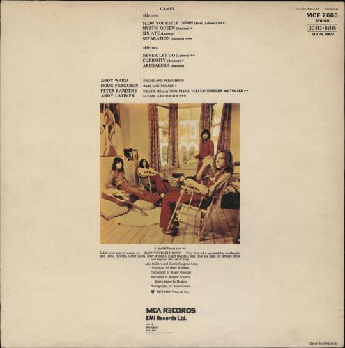 Camel Camel vinyl LP album (LP record) UK C-LLPCA867173