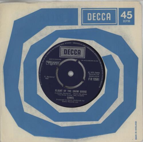 Camel Flight Of The Snow Goose 7" vinyl single (7 inch record / 45) UK C-L07FL750191