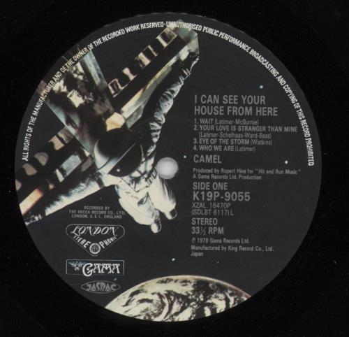 Camel I Can See Your House From Here vinyl LP album (LP record) Japanese C-LLPIC166711