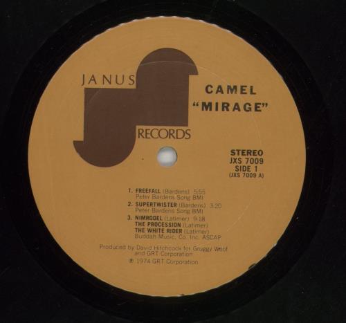 Camel Mirage - 1st vinyl LP album (LP record) US C-LLPMI867425