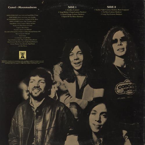 Camel Moonmadness vinyl LP album (LP record) US C-LLPMO867427