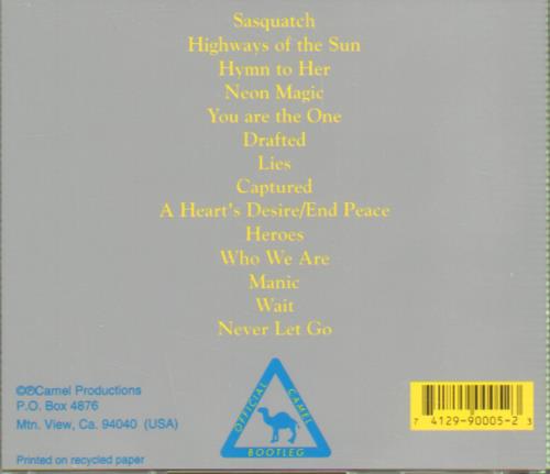 Camel On The Road 1982 CD album (CDLP) US C-LCDON643620