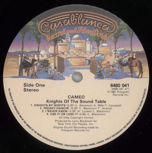Cameo Knights Of The Sound Table vinyl LP album (LP record) UK CMOLPKN722803