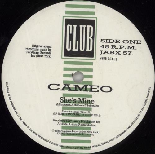 Cameo She's Mine 12" vinyl single (12 inch record / Maxi-single) UK CMO12SH116092