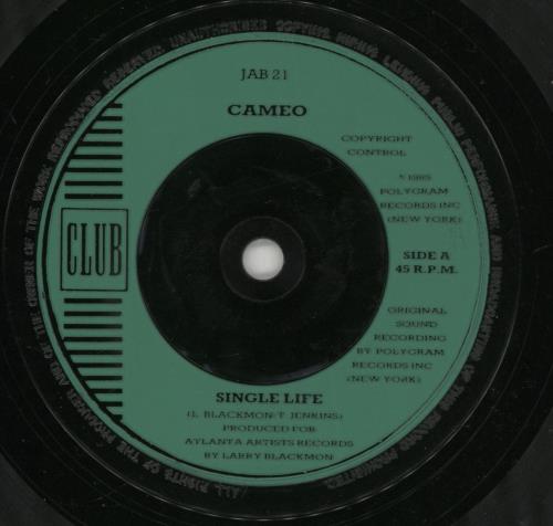 Cameo Single Life 7" vinyl single (7 inch record / 45) UK CMO07SI303144
