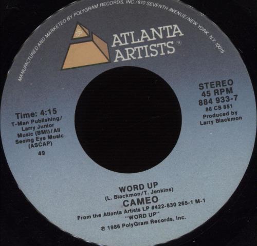 Cameo Word Up 7" vinyl single (7 inch record / 45) US CMO07WO671501
