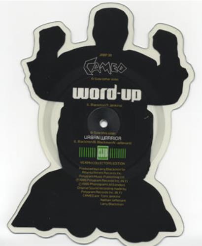 Cameo Word-Up shaped picture disc (picture disc vinyl record) UK CMOSHWO384693