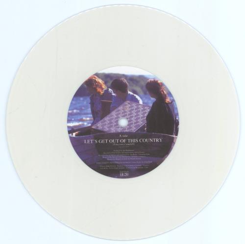 Camera Obscura (UK) Let's Get Out Of This Country - White Vinyl 7" vinyl single (7 inch record / 45) Spanish CSU07LE770432