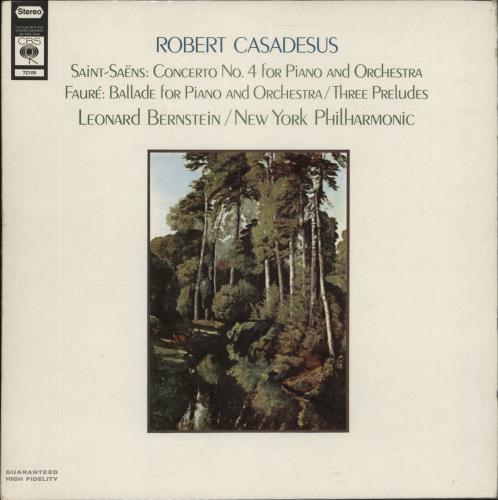 Camille Saint-Sans Concerto No. 4 For Piano And Orchestra / Ballade For Piano And Orchestra / Three Preludes vinyl LP album (LP record) UK UCVLPCO877844