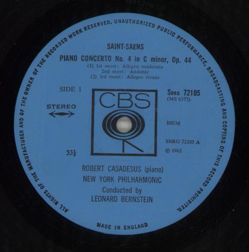 Camille Saint-Sans Concerto No. 4 For Piano And Orchestra / Ballade For Piano And Orchestra / Three Preludes vinyl LP album (LP record) UK UCVLPCO877844