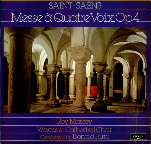 Camille Saint-Sa�ns Messe a Quatre Voix, Op. 4 vinyl LP album (LP record) UK UCVLPME535482