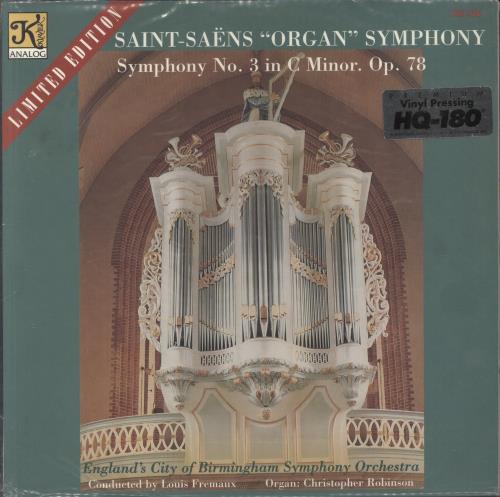 Camille Saint-Sans Saint-Sans 'Organ Symphony'/ Symphony No. 3 In C Minor. Op.78 - 180gm vinyl LP album (LP record) US UCVLPSA851786