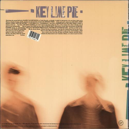 Camper Van Beethoven Key Lime Pie vinyl LP album (LP record) US CVBLPKE713969