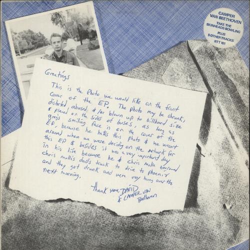 Camper Van Beethoven Take The Skinheads Bowling 12" vinyl single (12 inch record / Maxi-single) UK CVB12TA92139