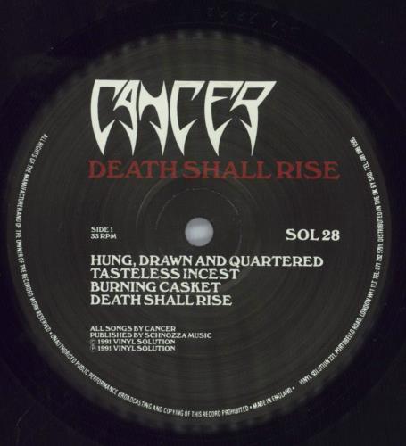 Cancer Death Shall Rise - EX vinyl LP album (LP record) UK E0NLPDE757209