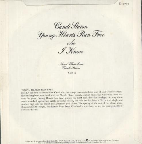 Candi Staton Young Hearts Run Free + p/s 7" vinyl single (7 inch record / 45) UK NDS07YO689394