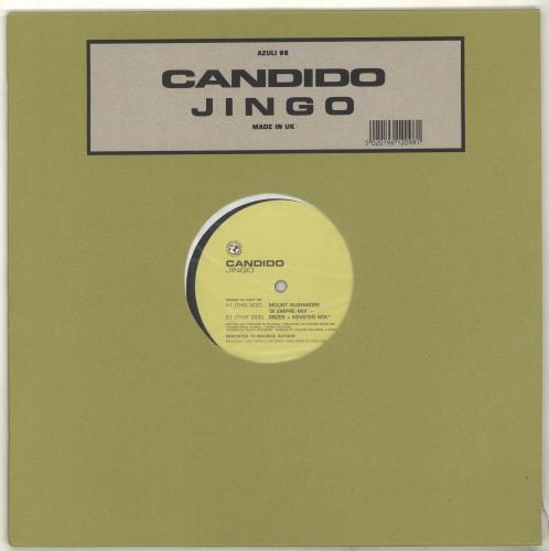 Candido Jingo 12" vinyl single (12 inch record / Maxi-single) UK CDI12JI703084