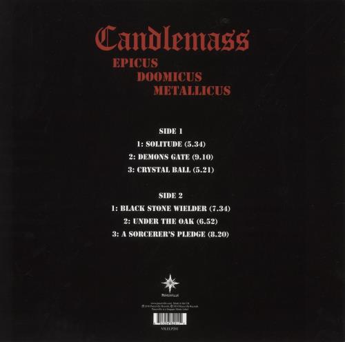 Candlemass Epicus Doomicus Metallicus - 180g Red Vinyl vinyl LP album (LP record) UK CNDLPEP868086