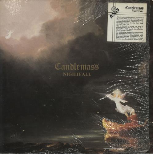 Candlemass Nightfall - Stickered Shrink vinyl LP album (LP record) UK CNDLPNI732767