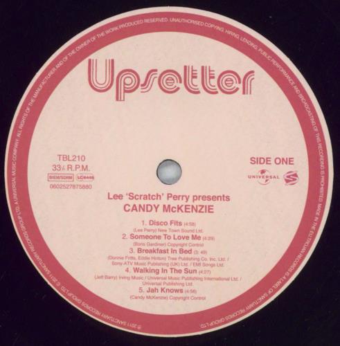 Candy Mckenzie Lee 'Scratch' Perry Presents Candy McKenzie vinyl LP album (LP record) UK ZCNLPLE826313