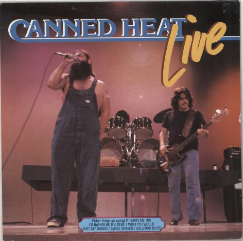 Canned Heat Live vinyl LP album (LP record) Dutch CNHLPLI727924