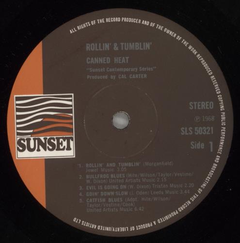 Canned Heat Rollin' And Tumblin' vinyl LP album (LP record) UK CNHLPRO130986