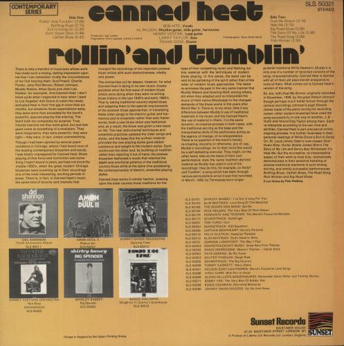 Canned Heat Rollin' And Tumblin' vinyl LP album (LP record) UK CNHLPRO130986