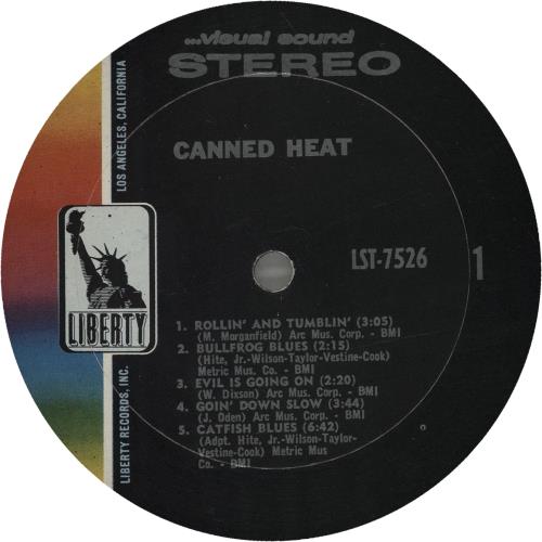 Canned Heat Canned Heat 1st US vinyl LP album (LP record) (335352)