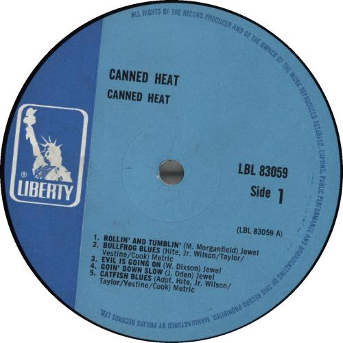 Canned Heat Canned Heat 1st UK vinyl LP album (LP record) (515539)