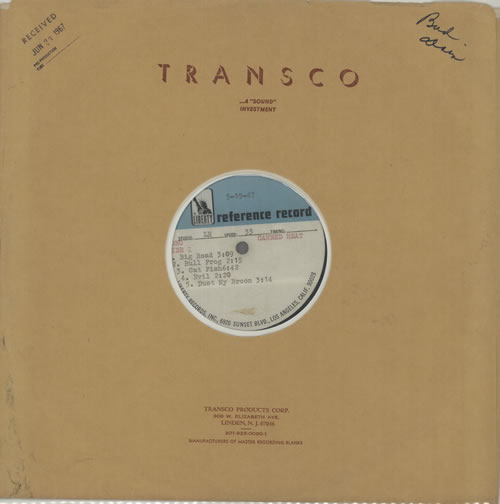 Canned Heat Canned Heat Reference Disc US acetate (629240)