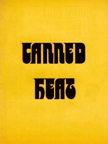 Canned Heat In Concert + Ticket Stub tour programme UK CNHTRIN785745