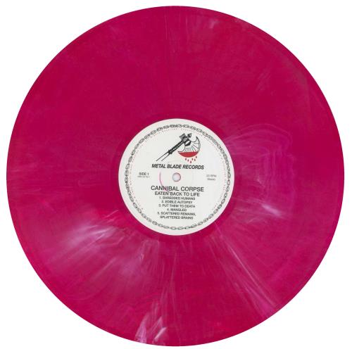 Cannibal Corpse Eaten Back To Life - Red Swirl vinyl LP album (LP record) US CACLPEA818245
