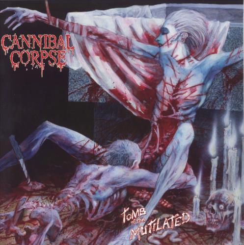 Cannibal Corpse Tomb Of The Mutilated - Blue Smoke Transparent Vinyl vinyl LP album (LP record) US CACLPTO857633