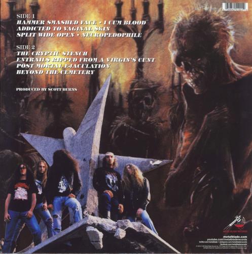 Cannibal Corpse Tomb Of The Mutilated - Blue Smoke Transparent Vinyl vinyl LP album (LP record) US CACLPTO857633