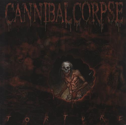 Cannibal Corpse Torture - Red Marbled Vinyl vinyl LP album (LP record) German CACLPTO868043